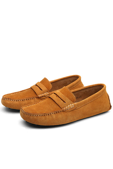 Brown Suede Party Chaussures Homme